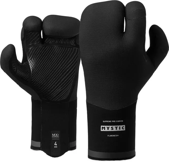MYSTIC SUPREME 4MM LOBSTER PRECURVED Neoprenhandschuh 2026 black - XL