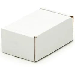 KK Verpackungen 50 Visitenkartenkartons 90 x 60 x 40 mm Kartons Wellpappe Versandkartons weiß