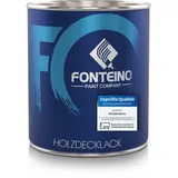 Fonteino Holzfarbe Holzschutzfarbe Holzlack Deckfarbe Holz Möbelfarbe Anthrazitgrau - 750ml