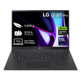 LG gram Pro 17Z90SP-E.AD7BG, Notebook, mit 17 Zoll Display, Intel® CoreTM Ultra 7,155H Prozessor, 32 GB RAM, 1 TB SSD, NVIDIA GeForce RTXTM 3050, Schwarz, Windows 11 Home (64 Bit)