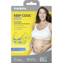 Medela Keep CoolTM Ultra Komfort Schwangerschafts- und Still-BH, weiß - weiß - M