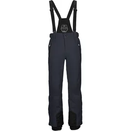 KILLTEC Herren Funktionshose/Skihose mit abnehmbaren Trägern, Kantenschutz und Schneefang - Enosh, schwarz blau, L