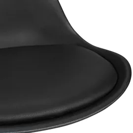 Möbel Boss Barhocker 2er-Set 44 x 113 x 39 cm Schwarz