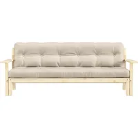 Karup Design "Unwind", Schlafsofa clear/beige 218x92x88 cm / 218x145x76 cm
