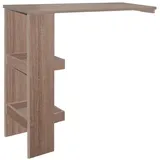 Hti-Living Thekentisch Sonoma Thekla Küchentisch Wandmontage mit 2 Regalfächer