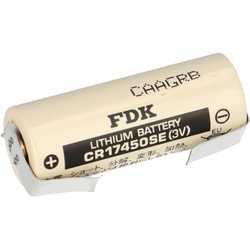Sanyo FDK Lithium 3V Batterie CR 17450SE A - Zelle U Lötfahne Temperaturbereich -40 - +85°C