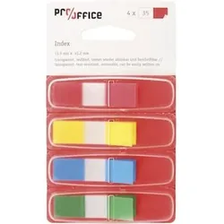 Haftstreifen Index Mini, 11,9x43,2mm, gelb, rot, blau, grün sortiert