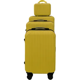 NTK-Collection Frenzi Koffer-Set 4-tlg. gelb/kunststoff