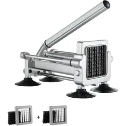 VEVOR Pommes-Frites-Schneider Edelstahl Gemüsehobel Zerkleinerer 2 Klingen