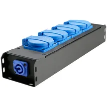 Adam Hall Cables Steckdosenleiste 4-fach Schwarz 2 St.