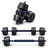 LACESTONE 2in1 Hantelset Kurzhantel Langhantel Set Hanteln Krafttraining 20 kg schwarz/blau