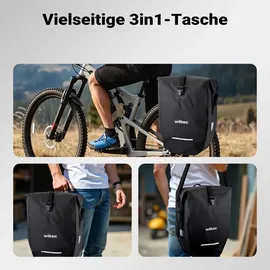 Wiltec Gepäckträgertasche 25 l schwarz