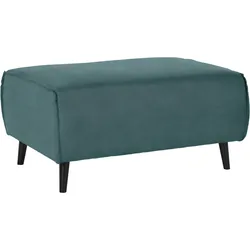 Hocker DOMO COLLECTION "Amora", blau (petrol), B:97cm H:47cm T:66cm, Hocker, Polsterhocker, mit Federkern