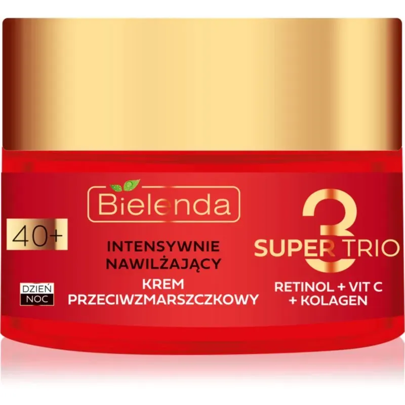 Bielenda Super Trio intensive, hydratisierende Creme gegen Falten 40+ 50 ml