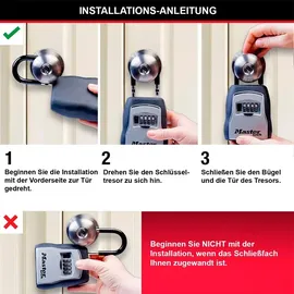 Master Lock Schlüsselsafe (5400eurd) 14,0 x 1,8 x 0,6 cm Grau