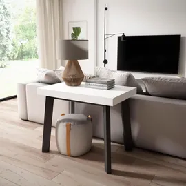 SKRAUT HOME Ausziehtisch 160 x 73 x 90 cm weiß