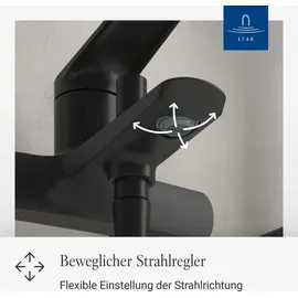Villeroy & Boch Oasis Badewannenarmatur Aufputz Matt Black