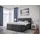 Livetastic Boxspringbett 140 x 200 cm H2/H3 Anthrazit