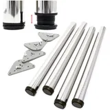 Wiltec Möbelfuß 4er Set Ø60 mm 1100 mm