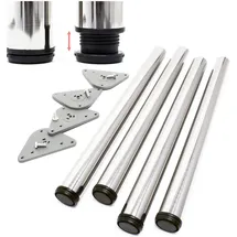 Wiltec Möbelfuß 4er Set Ø60 mm 1100 mm