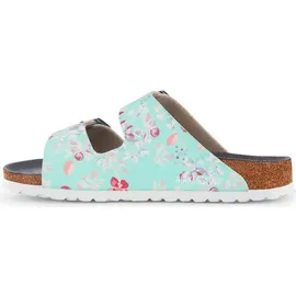 Birkenstock Arizona ESD Birko-Flor flower field mint schmal 40