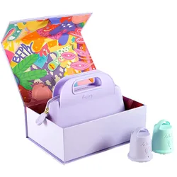 Cups «WONDER» Box (Lila/Türkis) Menstruationstassen (2 Stück) 2 St