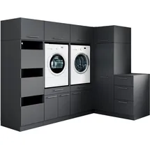 laundreezy Mehrzweckschrank-Set 253 x 200 x 68 cm Grau