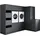 laundreezy Mehrzweckschrank-Set 253 x 200 x 68 cm Grau
