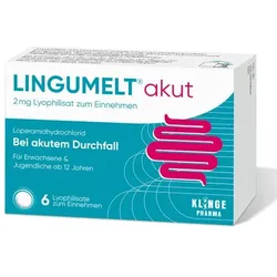 LINGUMELT akut Lyophilisate stoppt schnell akuten Durchfall 6 St