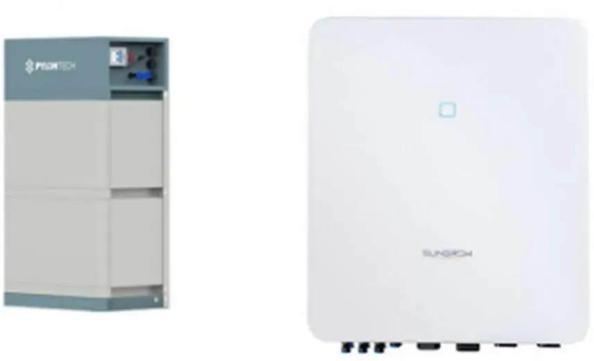 Speicher Wechselrichter Set System inkl. Hybridwechselrichter Pylontech Force H2 6.7 + Sungrow SH5.0RT-20-V11, Pylontech + Sungrow