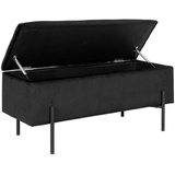House Nordic Sitzbank Watford Stoff Schwarz