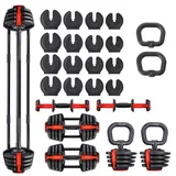 HMS Hantel-Set 3 in 1 Kurzhantel, (Set, 43,5 KG), Ein effektives Training mit SGR18 schwarz