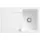 Villeroy & Boch Siluet 45 rechts Einbauspüle keramik snow white Excenterbetätigung 800 x 510 mm
