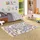 Snapstyle Kinder Spiel Straßenteppich Beige, 200x300cm
