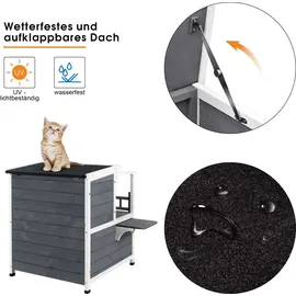MCombo Katzenhaus 66 x 76 x 64 cm grau