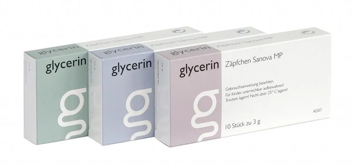 Glycerin Zäpfchen Mp Sanova 3 g