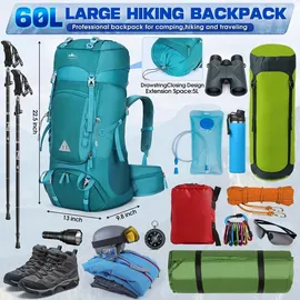 igolumon Trekkingrucksack 60L Wanderrucksack Herren Damen Outdoor Camping