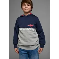 KangaROOS Kapuzensweatshirt Colorblocking Mehrfarbig Blau/Grau 128/134