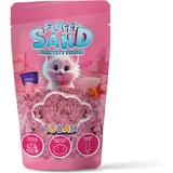 TUBAN Fluffy Sand – Flauschiger Dynamischer Sand 90 g – Spielsand Spielzeug – Kinetischer Sand für Kinder – Spielzeug – Klebt Nicht – Leicht – Für Förmchen – Farbe Rosa