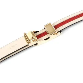 Anthoni Crown Damengürtel Leder schwarz 75