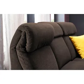 Home Affaire 2-Sitzer HOME AFFAIRE "Turin", braun (mittelbraun), B:155cm H:107cm T:97cm, Sofas, mit motorischer Relaxfunktion, auch in Leder
