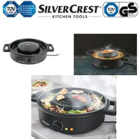 Silvercrest 2-in-1 Tischgrill mit Hot Pot STHP 1800 A1" Raclette Grill Elektrogrill