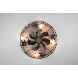 Trio Trondheim 48,5 cm Deckenventilator schwarz inkl. Fernbedienung R61105032