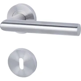 Alpertec BB-Rosettengarnitur Solid 10 Edelstahl Silber