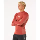 Rip Curl Waves Upf Perf Langarm-rashguard - Red S
