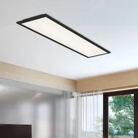 Briloner LED Panel, Neutralweißes Licht, schwarz, 100 x 25 x 6 cm - Schwarz