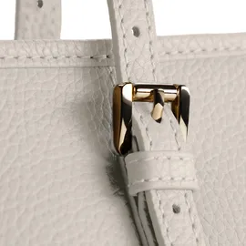 lazarotti Bologna Leather Shopper Cream White