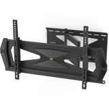 Hama FULLMOTION Professional 80 Zoll, Fernsehhalterung mit Diebstahlschutz, ideal für den gewerblichen Bereich, VESA bis 600x400) Schwarz
