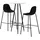 vidaXL Barset 3-tlg. Stoff  Schwarz