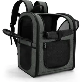 luxuskollektion Haustier Rucksack Tragetasche 2-12kg Grau